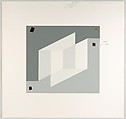 Untitled (for Never Before), Josef Albers  American, born Germany, Silkscreen with collage maquette