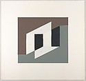 Untitled (for Never Before), Josef Albers  American, born Germany, Silkscreen with collage maquette