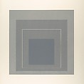 White Line Squares II (Series I), Josef Albers  American, born Germany, Aluminum plate lithograph