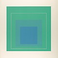 White Line Squares III (Series I), Josef Albers  American, born Germany, Aluminum plate lithograph