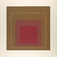 White Line Squares IV (Series I), Josef Albers  American, born Germany, Aluminum plate lithograph