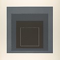 White Line Squares VIII (Series I), Josef Albers  American, born Germany, Aluminum plate lithograph