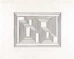 Prefatio, from the Graphic Tectonics series, Josef Albers American, born Germany, Lithograph