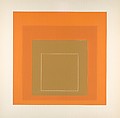 Proof for White Line Square series, Josef Albers  American, born Germany, Lithograph