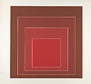 Proof for White Line Square series, Josef Albers  American, born Germany, Lithograph