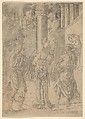 The Scourging of Christ, from Life of the Virgin and Christ, Francesco Rosselli Italian, Engraving with traces of color; second or third state of three (Bartsch)
