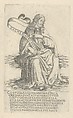 The Prophet Zecheriah, from Prophets and Sibyls, Francesco Rosselli  Italian, Engraving; first state of two (TIB)
