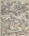 The First Four Trombones, plate 7 from The Apocalypse, Hans Burgkmair  German, Woodcut