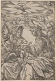 The Holy Family with Saint Anne and Saint Joachim, Hans Burgkmair  German, Woodcut