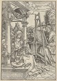 Saint Luke Painting the Virgin, Hans Burgkmair (German, Augsburg 1473–1531 Augsburg), Woodcut