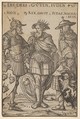 The Three Jewish Heroes (Die Drei Guten Juden), from "Heroes and Heroines", Hans Burgkmair German, Woodcut; first state of three (Hollstein)