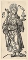 Faith (Der Glaub), from "The Seven Virtues", Hans Burgkmair German, Woodcut; third state of three (Hollstein)