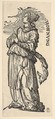 Hope (Hoffnung), from "The Seven Virtues", Hans Burgkmair  German, Woodcut; third state of three (Hollstein)