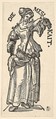 Temperance (Die Mesikait), from "The Seven Virtues", Hans Burgkmair  German, Woodcut; third state of three (Hollstein)