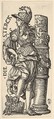 Fortitude (Die Sterck), from "The Seven Virtues", Hans Burgkmair  German, Woodcut; third state of three (Hollstein)
