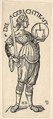 Justice (Die Gerechtikait), from "The Seven Virtues", Hans Burgkmair  German, Woodcut; third state of three (Hollstein)