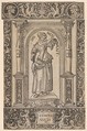 Temperance (Die Mesikait), from "The Seven Virtues", Hans Burgkmair German, Woodcut; second state of three (Hollstein)