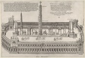 Circus Maximus, from "Speculum Romanae Magnificentiae", Nicolas Beatrizet French, Engraving; first state of three
