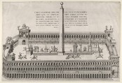 Circus Flaminius in Rome, from "Speculum Romanae Magnificentiae", Anonymous, Engraving
