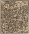 Encounter of Two Generals Before Cleves, from "Der Weisskunig", Hans Burgkmair German, Woodcut
