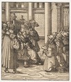 The Brown and White Party Asking Mercy from the Old White King, from Der Weisskunig, Hans Burgkmair German, Woodcut