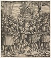 The New Treaty between King Philip and Henry VII, from "Der Weisskunig", Hans Burgkmair German, Woodcut