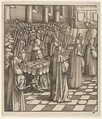The King of Feuereisen and His Only Daughter, from Der Weisskunig, Hans Burgkmair German, Woodcut