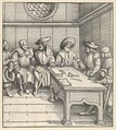 The White King's Council with the Captors, from Der Weisskunig, Hans Burgkmair German, Woodcut; proof (Hollstein)