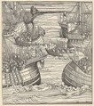 The Voyage of the White King Against the Turks, from Der Weisskunig, Hans Burgkmair German, Woodcut; proof (Hollstein)