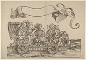 Cart with Horn Musicians, The Triumphal Procession of Emperor Maximilian I, Hans Burgkmair German, Woodcut