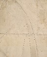 Standing Female Figure (St. Anne; Cartoon for a Painting), Vittore Carpaccio (Italian, Venice 1460/66?–1525/26 Venice), Pen and brown ink, brush and gray-brown wash, over charcoal underdrawing; outlines pricked for transfer, on two glued sheets of paper with overlapping joins