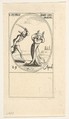 Martyrdom of Saint Peter, an oval composition, from "Les images de tous les saints et saintes de l'année" (Images of all the saints of the year), Jacques Callot French, Etching