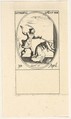 Martyrdom of Saint Eutropius, an oval composition, from "Les images de tous les saints et saintes de l'année" (Images of all the saints of the year), Jacques Callot French, Etching