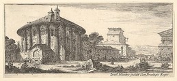 Tempio del Sole (Temple of Cybele in the Piazza della Bocca della Verità), Israel Silvestre  French, Etching