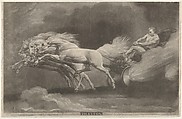Phaeton, Benjamin Green  British, Mezzotint; second state of two