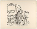 People from Calicut, from The Triumphal Procession of Emperor Maximilian (Triumph Des Kaisers Maximilian I), Hans Burgkmair German, Woodcut; restrike
