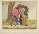 The Summer Shower, or Mademoiselle Par, a Pluye, George Townley Stubbs (British, Liverpool 1756–1815?), Etching, hand colored