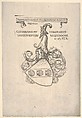Bookplate with the coat of arms of Konrad Peutinger, Hans Burgkmair  German, Woodcut