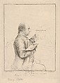 A Sketch (Portrait of George Stubbs), James Bretherton  British, Etching