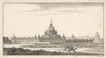 View of a Town, plate X from "Livre de paysages dédié à Monsieur de Beringhen", Sébastien Leclerc I French, Etching