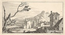 View of a City, plate XI from "Livre de paysages dédié à Monsieur de Beringhen", Sébastien Leclerc I French, Etching