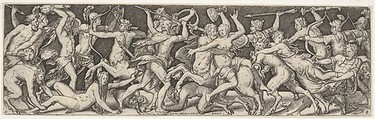 Plate VIII from Battles and Victories (Combats et Triomphes), Etienne Delaune (French, Orléans 1518/19–1583 Strasbourg), Engraving