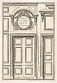 Doors of the Trianon Apartments, plate III from "Portes a Placard et Lambris", Jean Le Pautre French, Etching