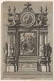 Altar with the Resurrection of Christ, plate 2 from "Nouveaux dessins d'autels à la romaine", Jean Le Pautre French, Etching; first edition