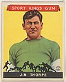 Jim Thorpe, Football, Goudey Gum Company  American, Commercial Lithograph