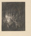 L'Adoration des Bergers (The Adoration of the Shepherds), Rodolphe Bresdin  French, Etching