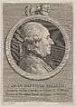 Portrait of Jean-Baptiste Pigalle, Augustin de Saint-Aubin French, Etching and engraving; third state of three (Bocher)