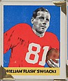William "Flash" Swiacki, from the All-Star Football series (R401-2), issued by Leaf Gum Company, Leaf Gum, Co., Chicago, Illinois American, Commercial chromolithograph