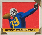 Kenny Washington, from the All-Star Football series (R401-2), issued by Leaf Gum Company, Leaf Gum, Co., Chicago, Illinois American, Commercial chromolithograph