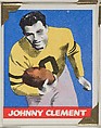 Johnny Clement, from the All-Star Football series (R401-2), issued by Leaf Gum Company, Leaf Gum, Co., Chicago, Illinois  American, Commercial chromolithograph